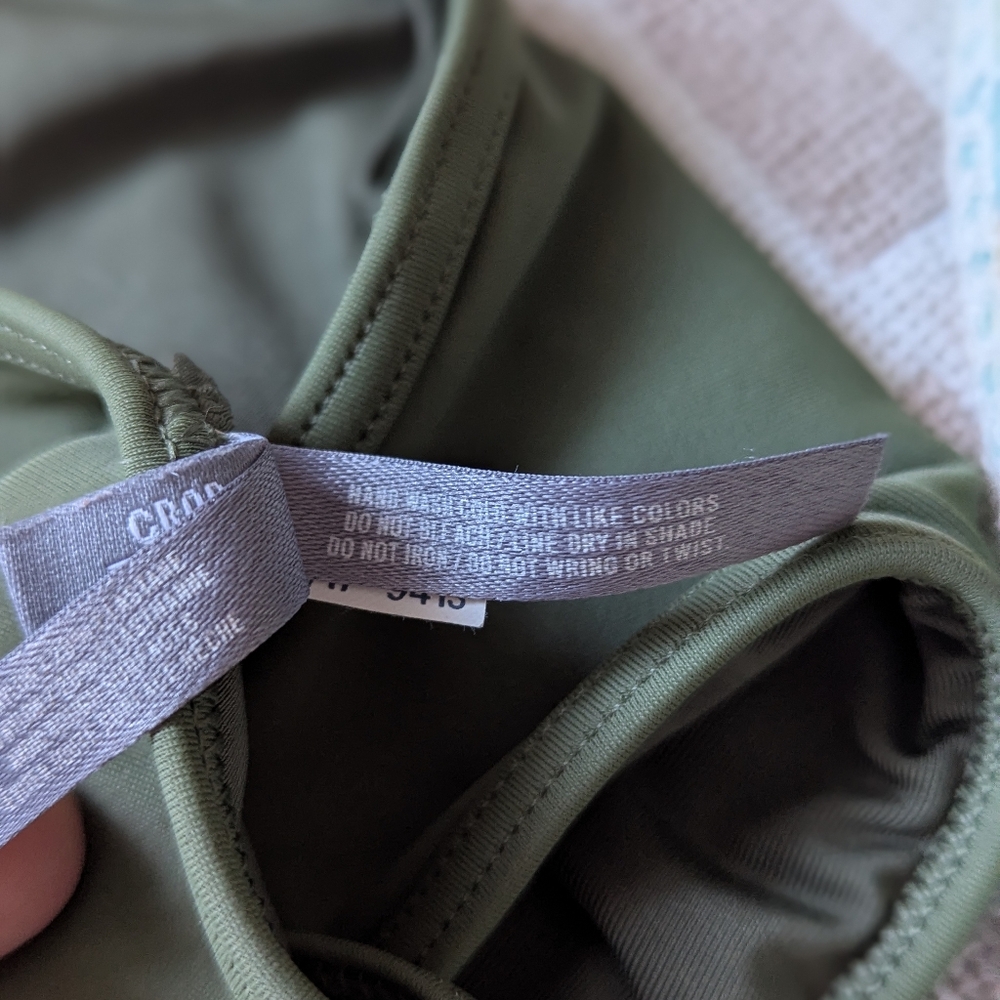 aerie | High Neck Tie Back Swim Top - Picture 9 of 10